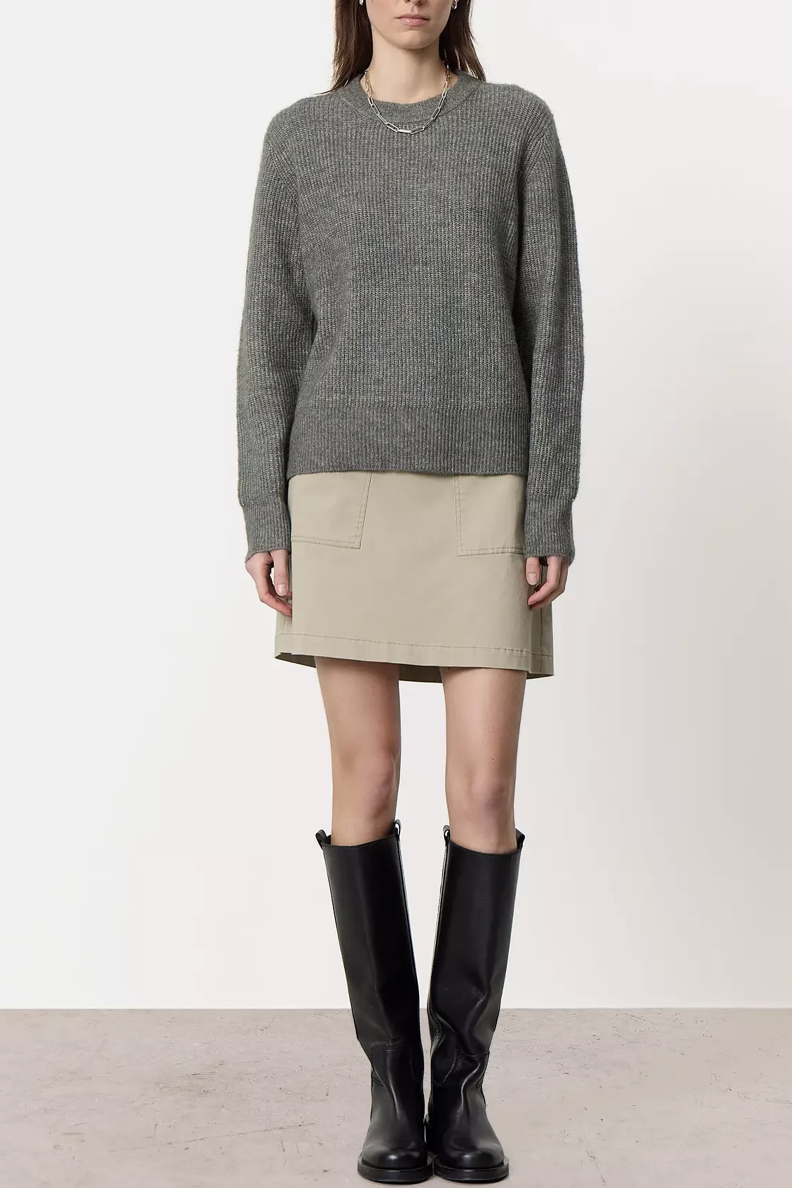 Leveté Room - Felix 1 Pullover  Castor Gray  - 5