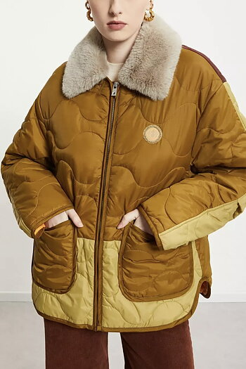 OttodÁme - Quilted Puffer Jacket Forest