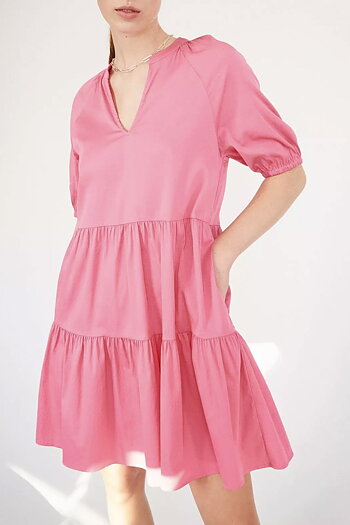 Levéte Room  - Isla Solid Dress 63 Pink