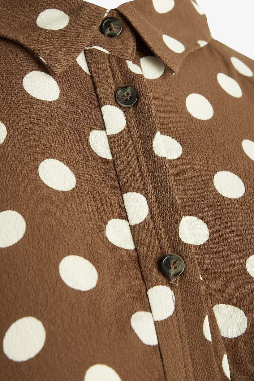 Noa Noa - Dotted Moss Blouse Brown - 6