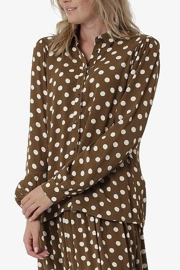 Noa Noa - Dotted Moss Blouse Brown - 2