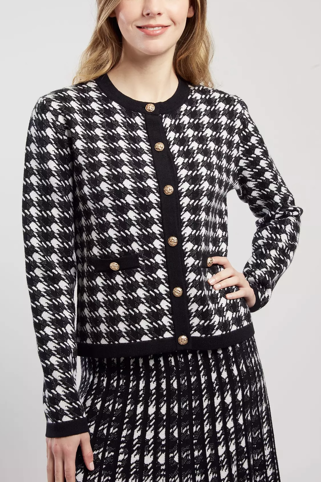 Derhy  - Daisy Knitted Cardigan Black