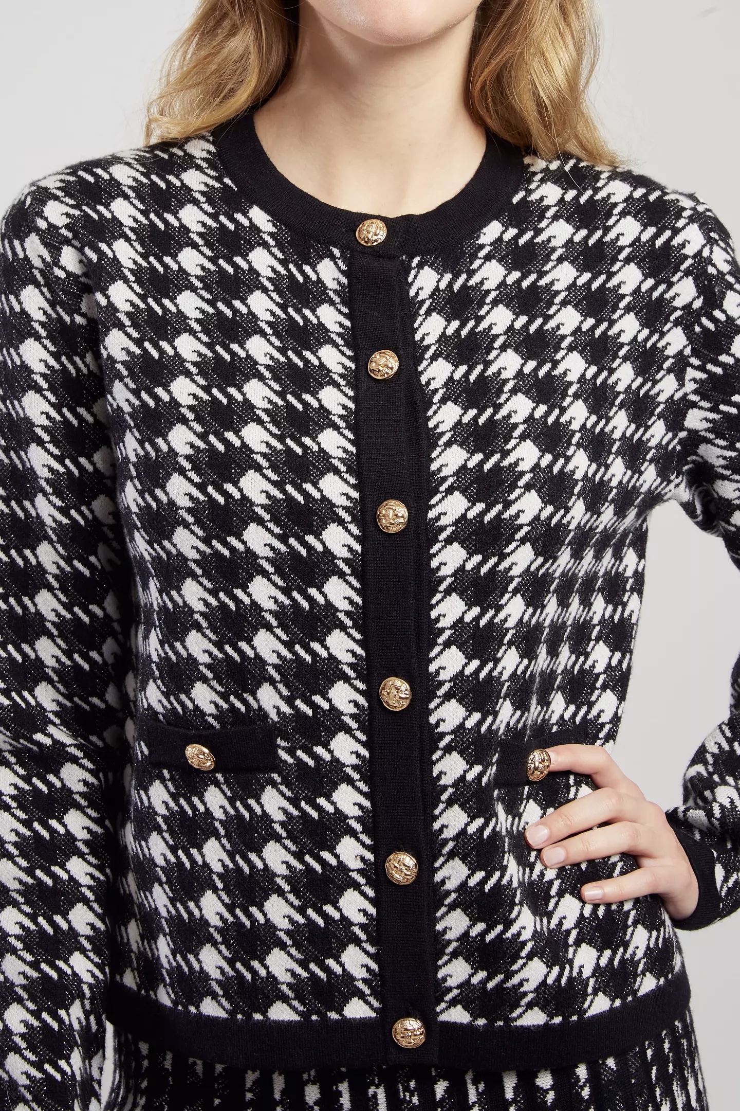 Derhy  - Daisy Knitted Cardigan Black - 4