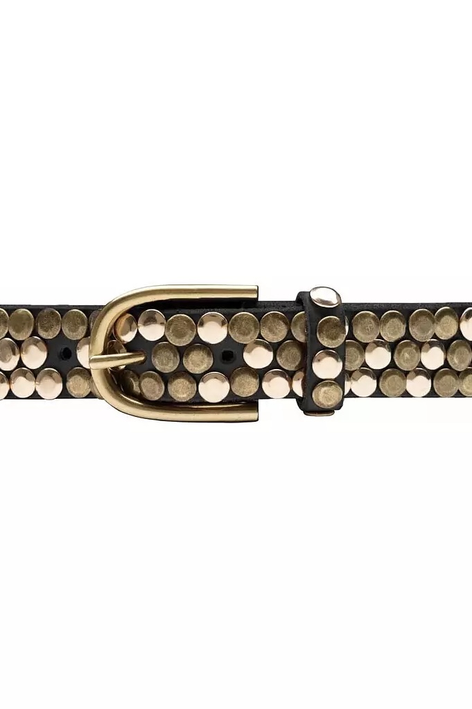 Depeche - Jeans Belt Black / Brass - 3
