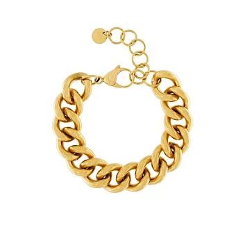 Dansk Copenhagen - Courage Waterproof Mega Chunky Panzer Bracelet 18K Gold Plating