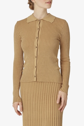Noa Noa - Viscose Knit Cardigan Iced Coffee