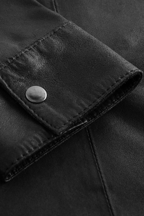 Depeche - Basic Sharon Shirt In Soft Leather Quality Black - 5