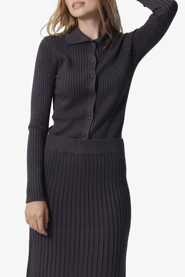 Noa Noa - Viscose Knit Cardigan India Ink - 2