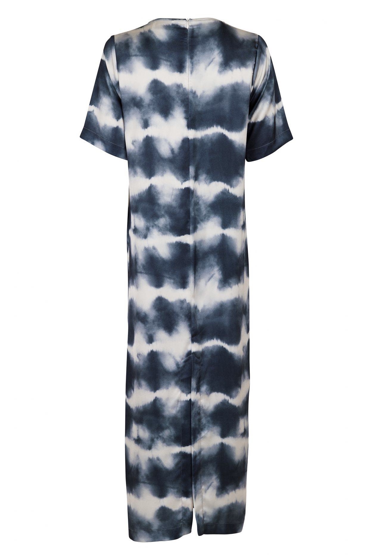 Neo Noir - Larri Satin Tie Dye Dress Antracit - 4