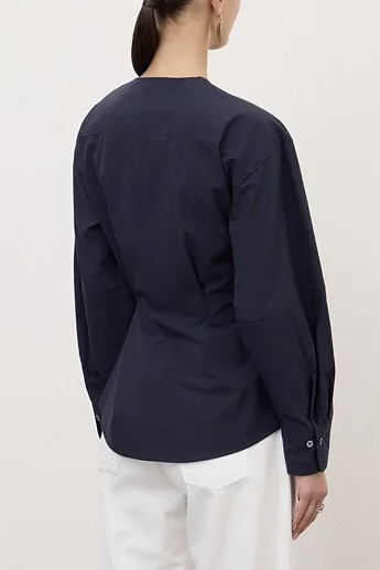OttodÁme - Cross-Over Poplin Shirt Night - 3