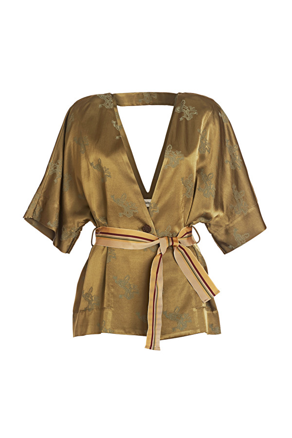 OttodÁme - Kimono Jacket  With Dragon's Embroidery - 3