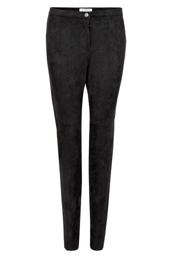 In Front  - San Marino Faux Suede Pants Black