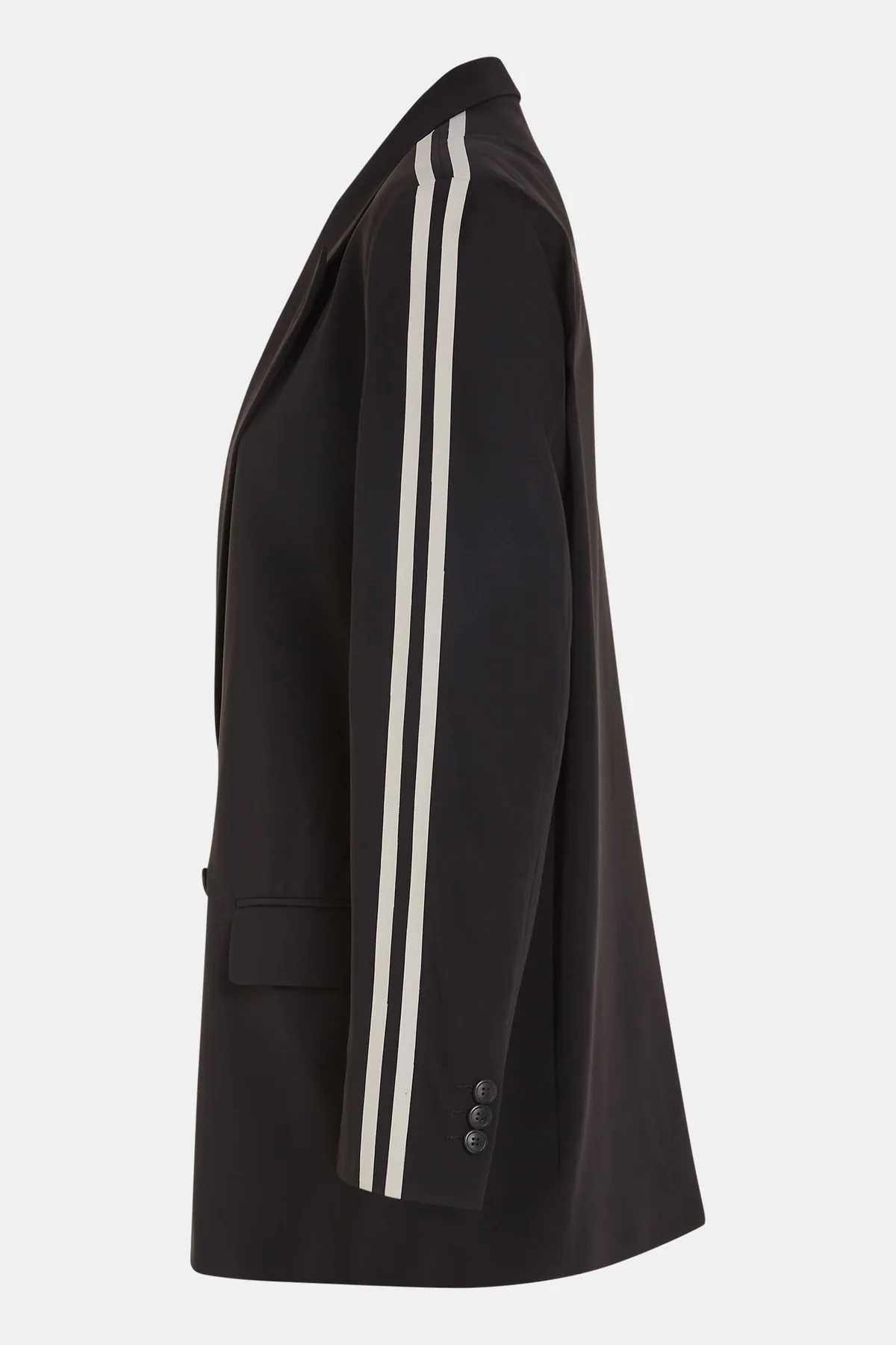 Penn & Ink NY  - Logan Stripe Blazer Black Sand - 4