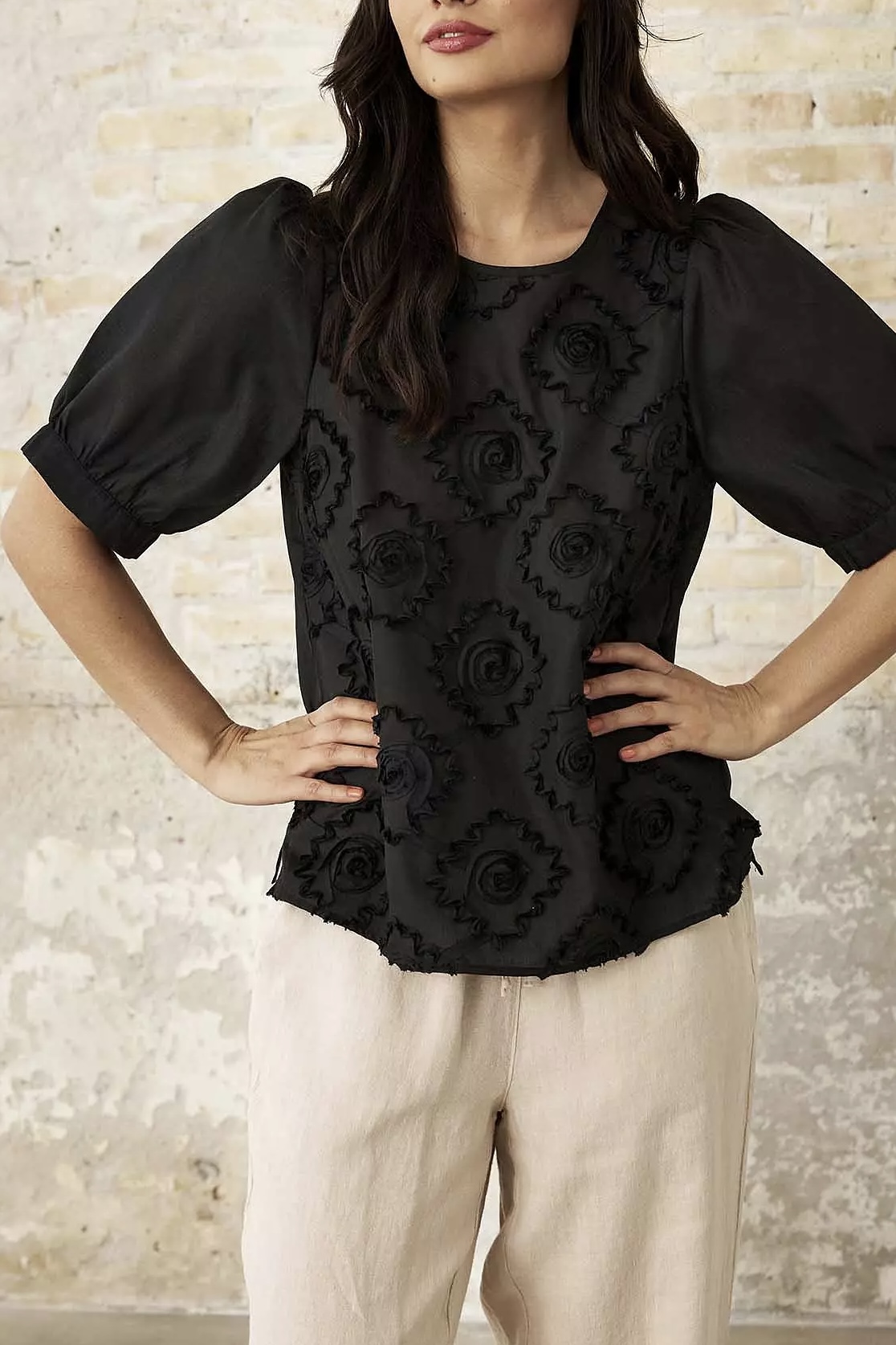  In Front - Malou Blouse Black