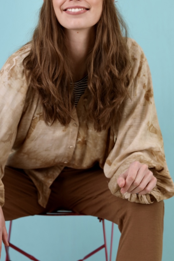 Black Colour - Ebba Tie Dye Shirt Sand - 3