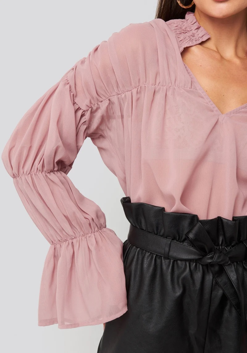 Rut & Circle  - Victoria Blouse Dusty Pink - 4
