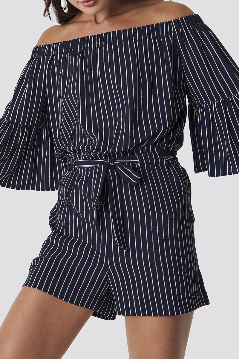 Rut & Circle  - Fatima Stripe Blouse Navy - 3