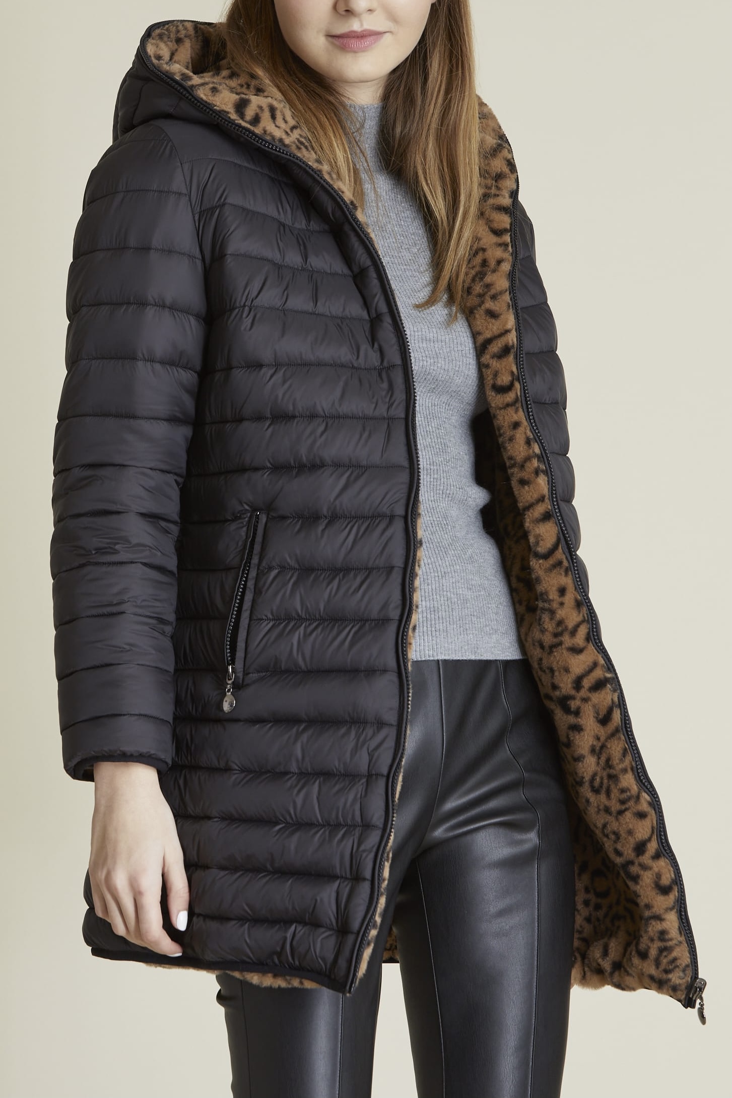 Derhy - Jakota Jacket Black / Leopard - 3