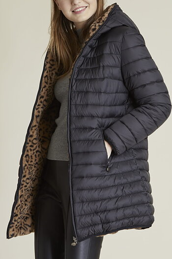 Derhy - Jakota Jacket Black / Leopard