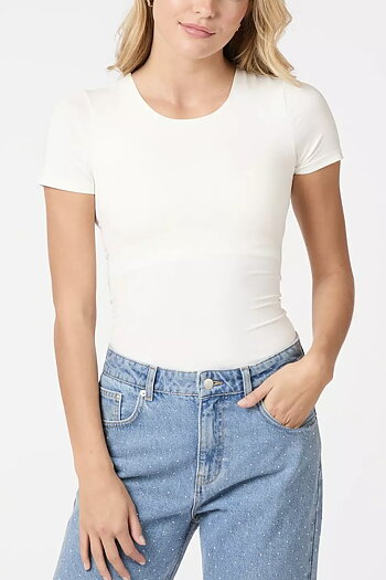 Neo Noir  - Verna Jersey Tee  White