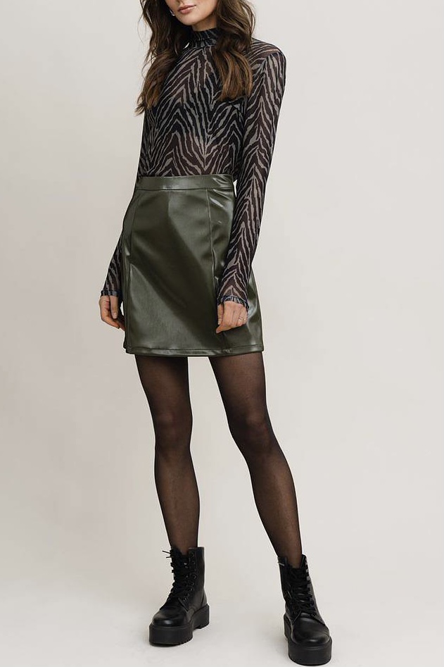 Rut & Circle - Tyra Skirt Olive Green - 4