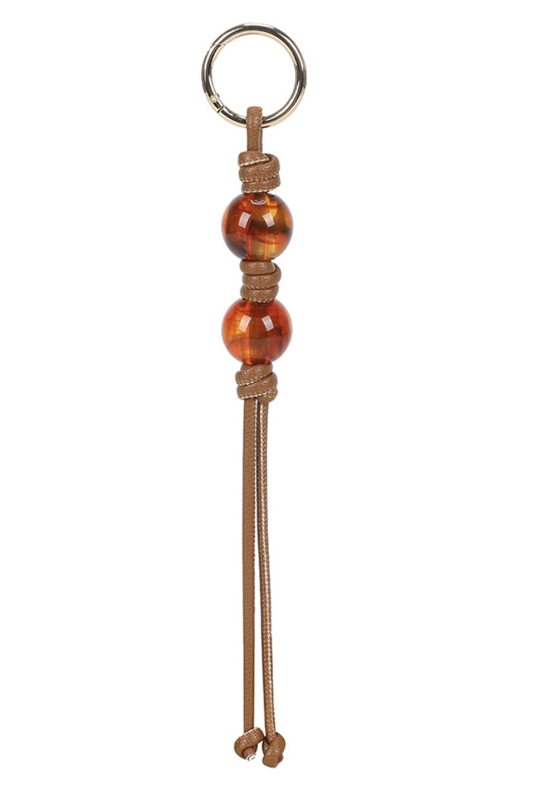 Ulrika Design - Charm Key Ring Cognac