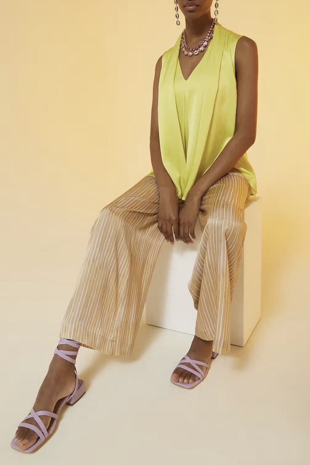 OttodÁme -  Viscose Top With Scarf-Neck Thea - 4