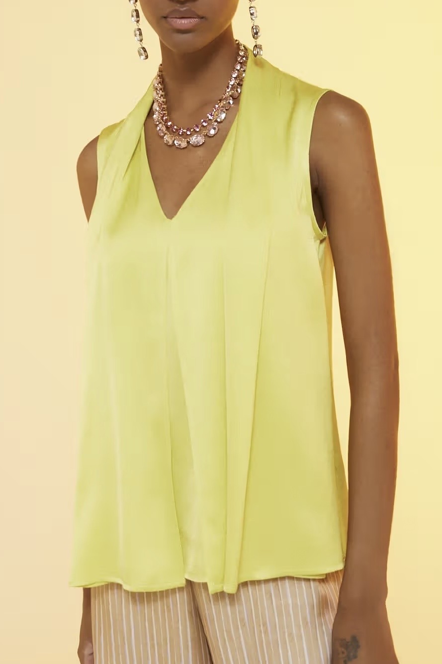 OttodÁme -  Viscose Top With Scarf-Neck Thea