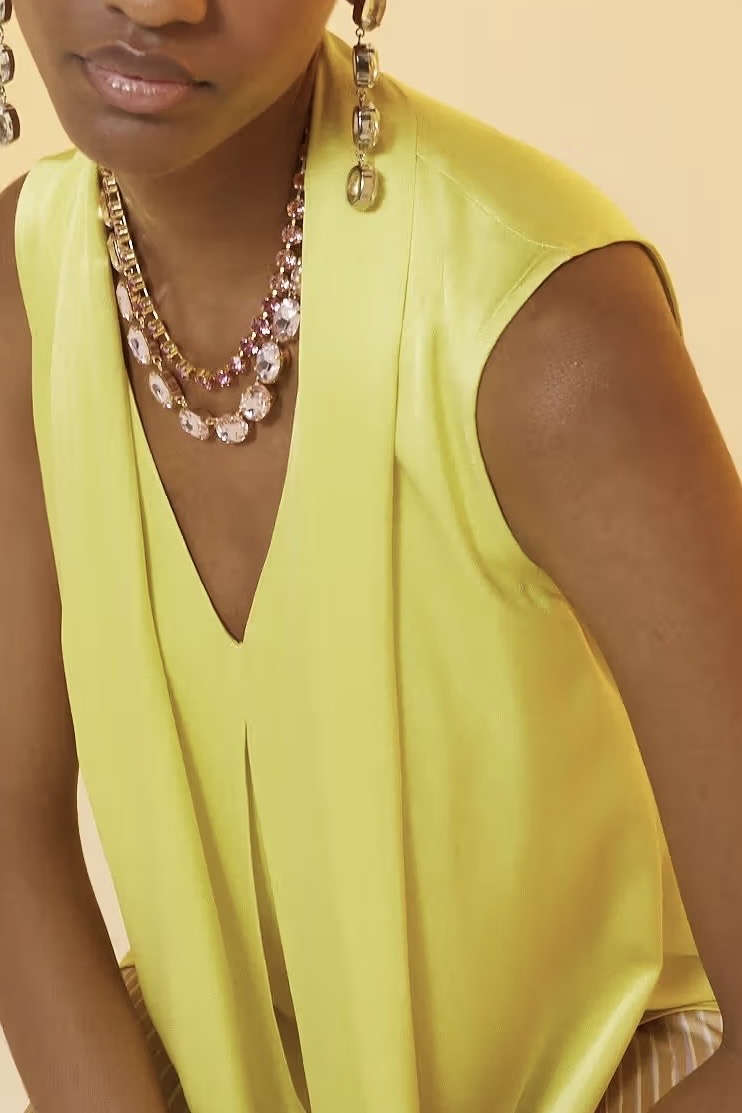 OttodÁme -  Viscose Top With Scarf-Neck Thea - 3