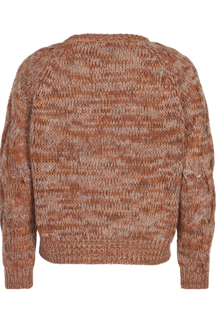 In Front  - Lina Knit Sweater  Terracotta - 3