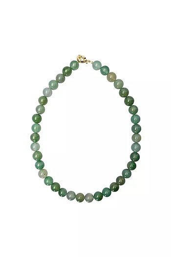 Black Colour - Ezra Necklace Green