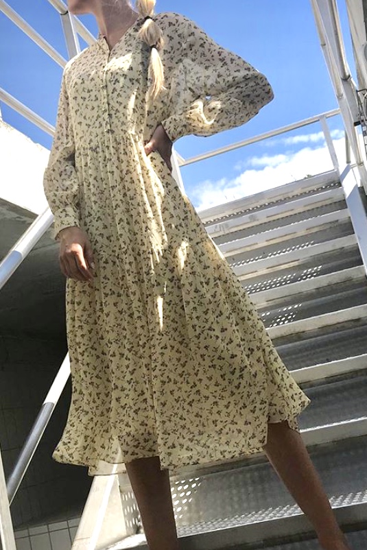  Levéte Room - Johanna Dress  Light Yellow