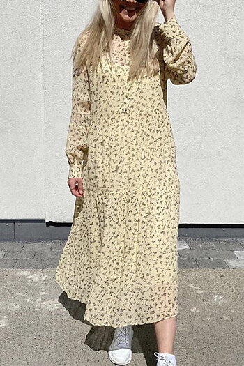  Levéte Room - Johanna Dress  Light Yellow