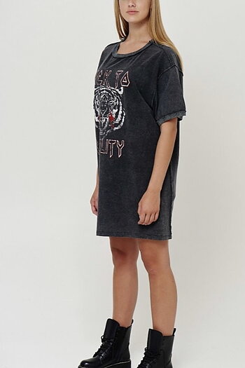 Cotton Candy - Pasquina Dress Black