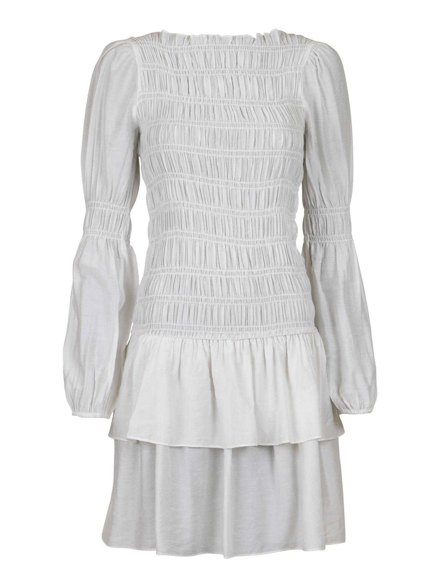 Neo Noir - Briselle White Smock Dress  - 4