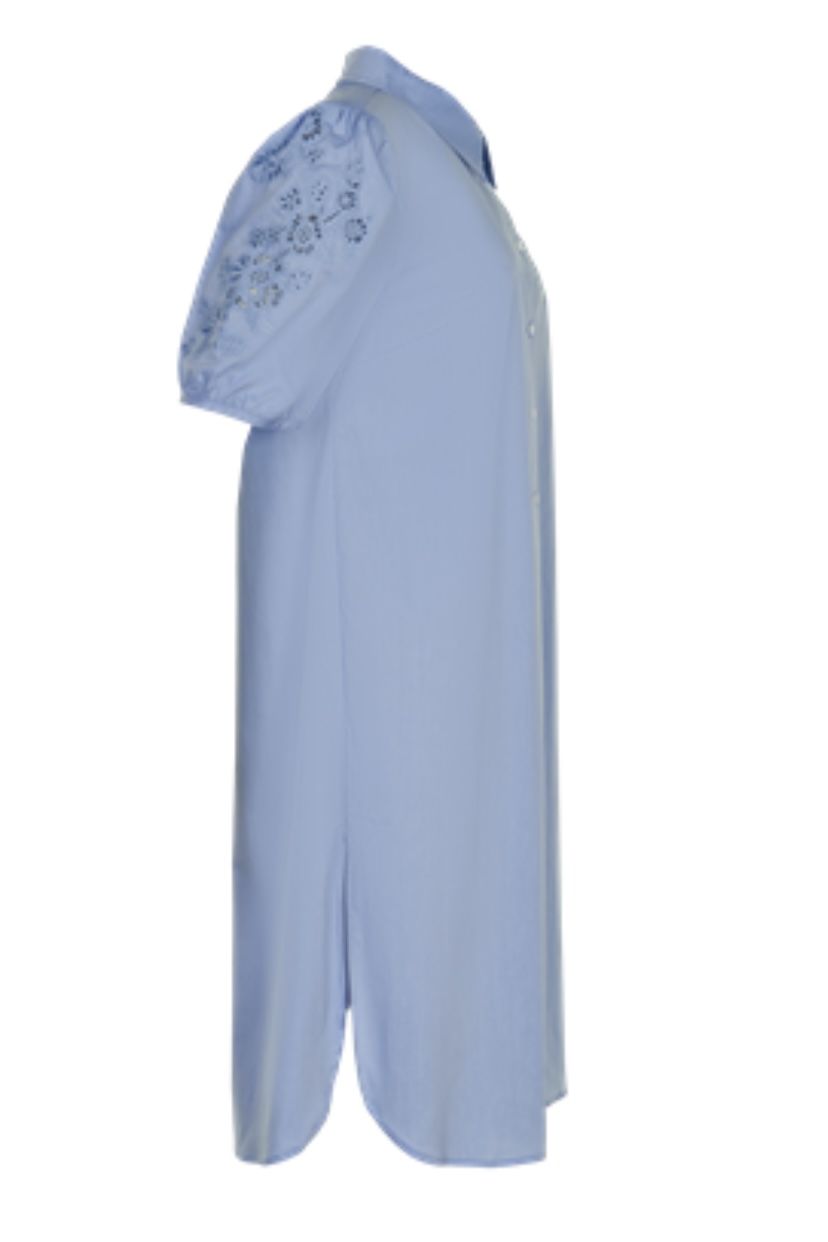 In Front - Jusephine Long Shirt Light Blue - 4