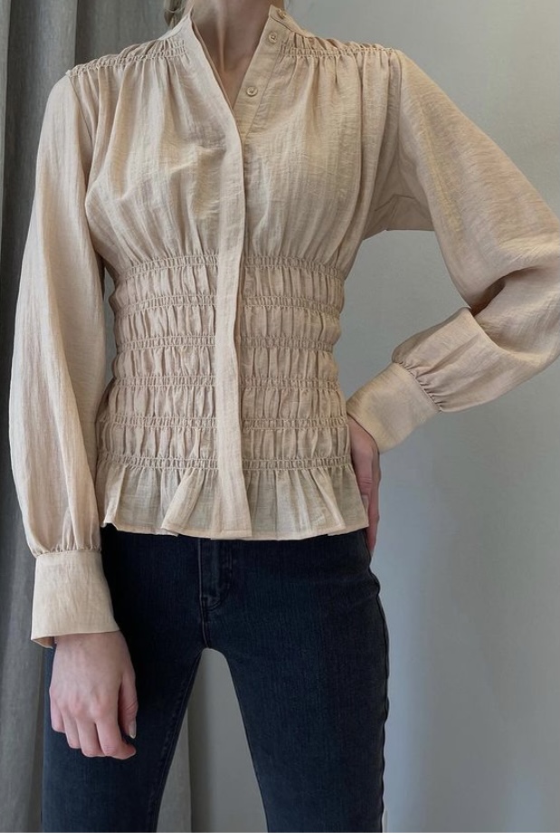 Levéte Room - Monica 2 Blouse Sand