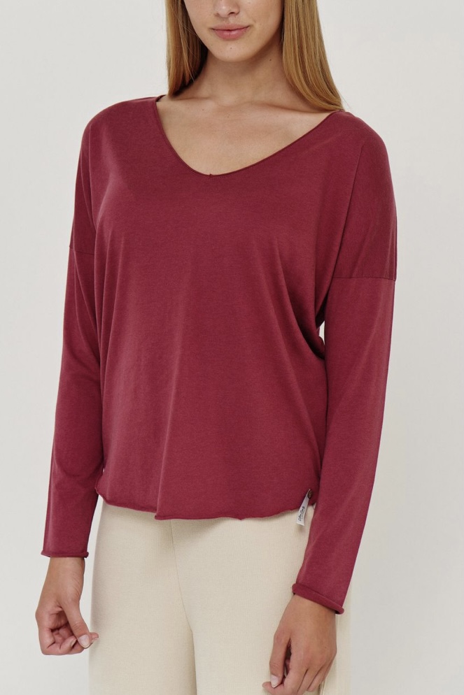 Cotton Candy - Noelle Longsleeves Maroon - 5