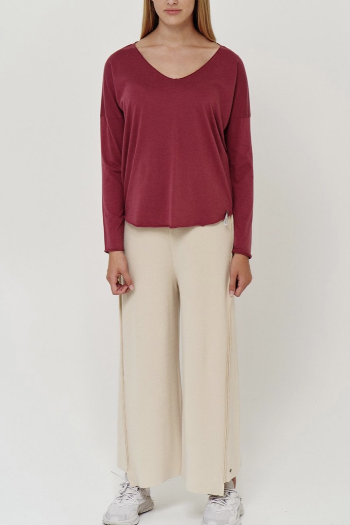 Cotton Candy - Noelle Longsleeves Maroon - 7