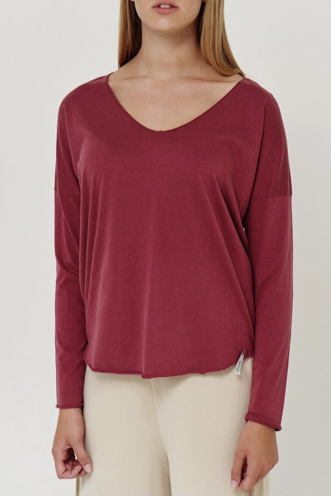 Cotton Candy - Noelle Longsleeves Maroon - 3