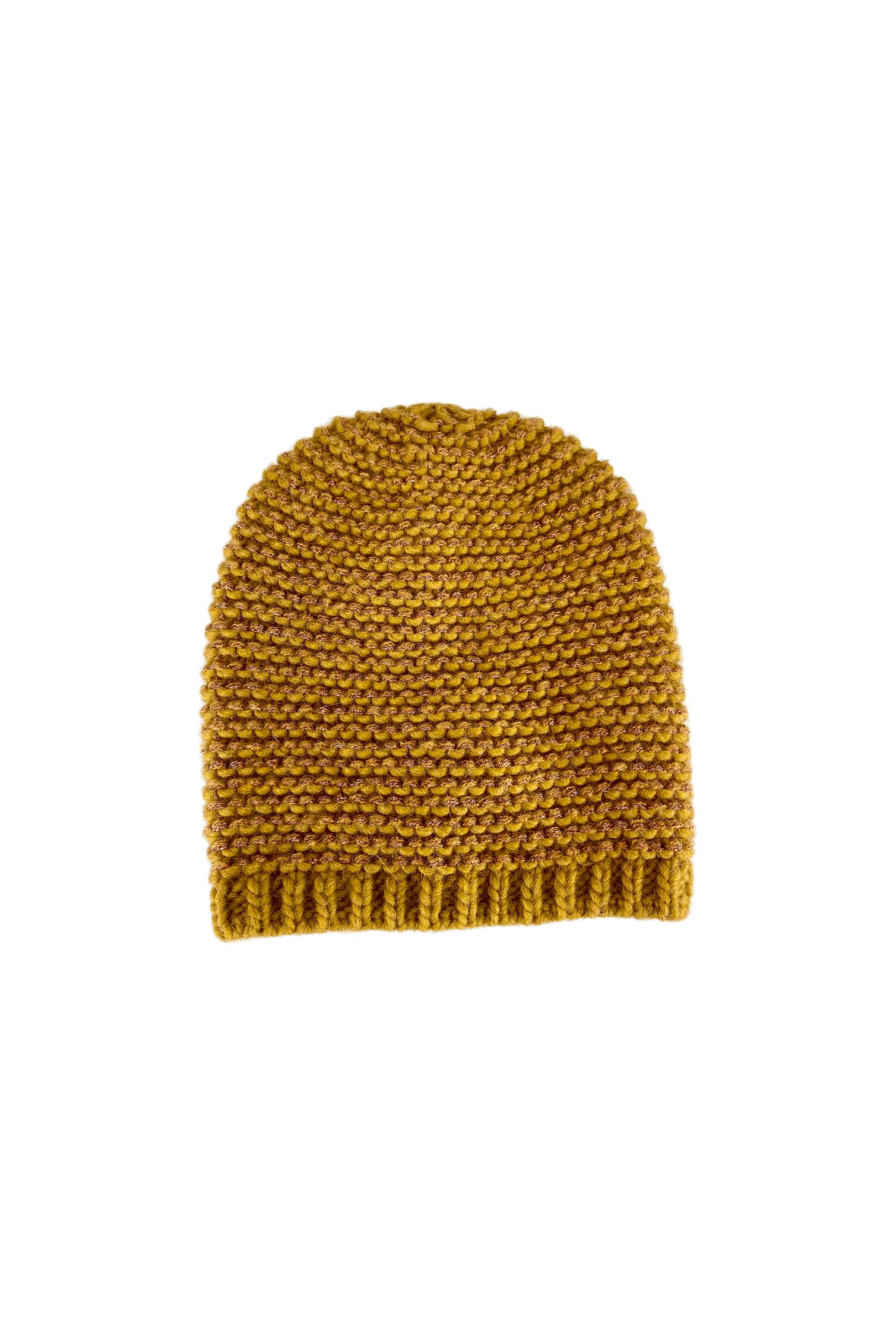 Black Colour - Dina Knitted Hat w/lurex Army & Rose & Karry