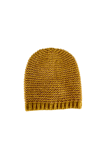 Black Colour - Dina Knitted Hat w/lurex Army & Rose & Karry