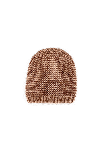 Black Colour - Dina Knitted Hat w/lurex Army & Rose & Karry