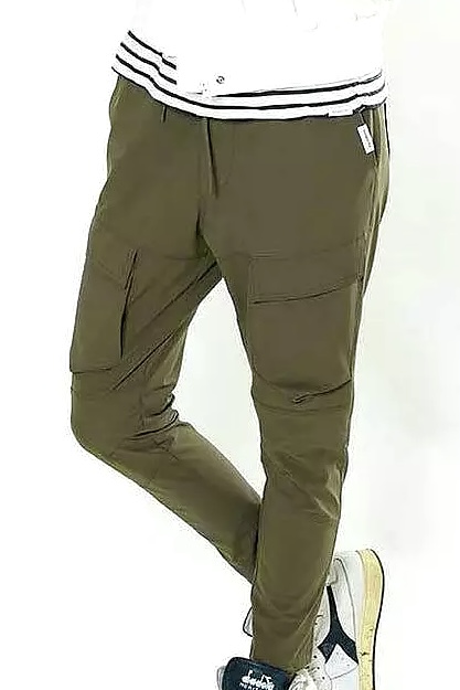 Penn & Ink NY  - Cargo Trousers Evergreen  & Gold - 3