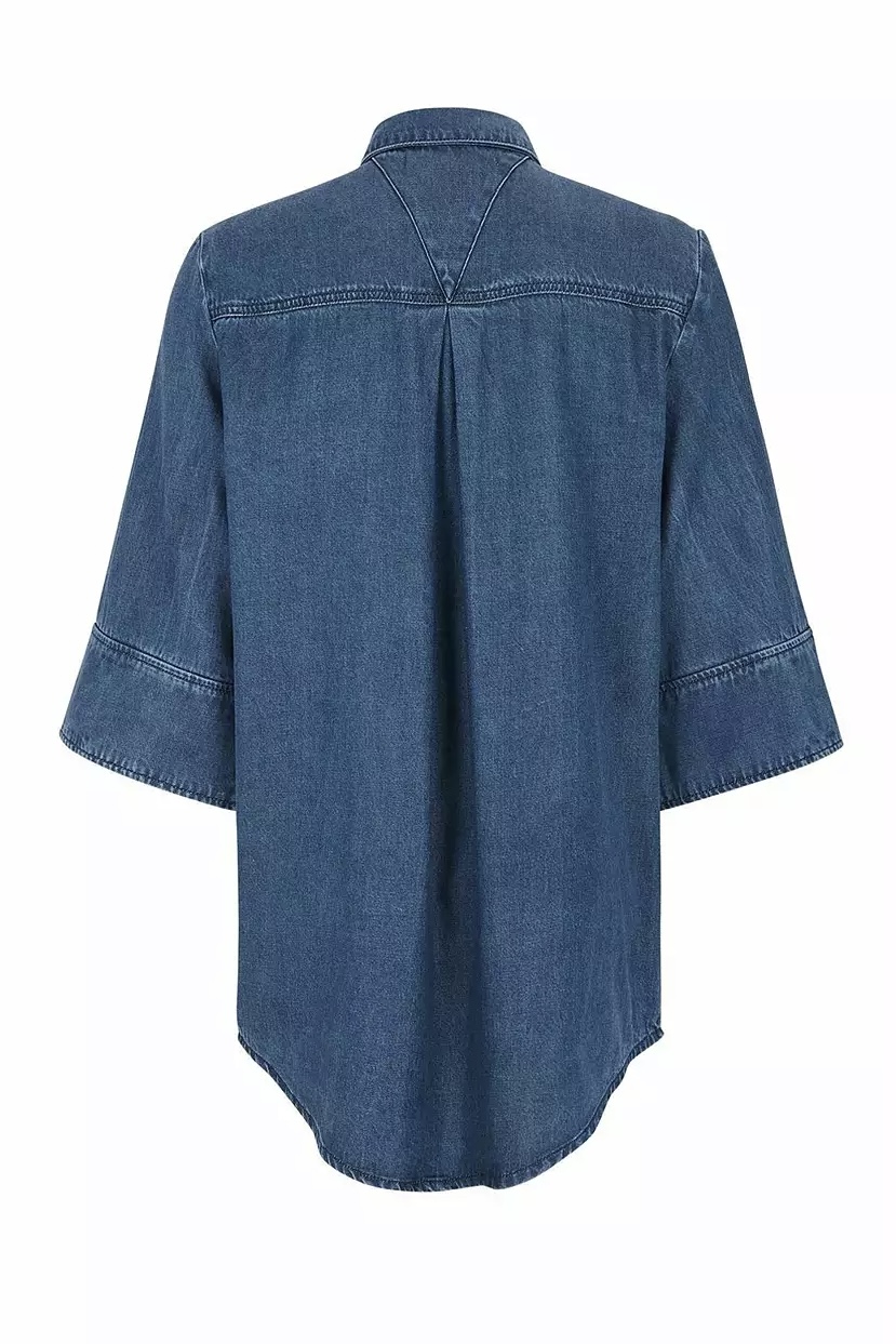 Soft Rebels - Azalea Jeans Blouse Light Blue - 5