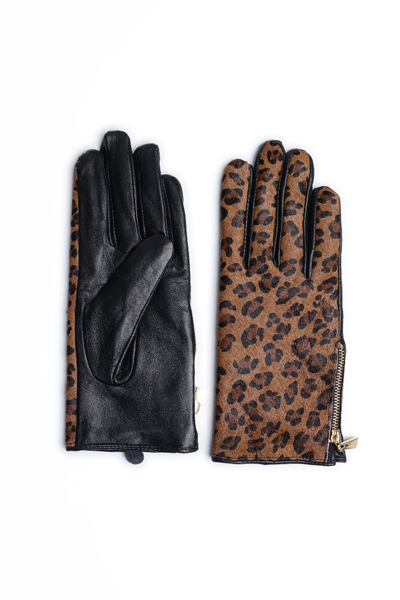 Maya -  Ginger Leopard Gloves - 2