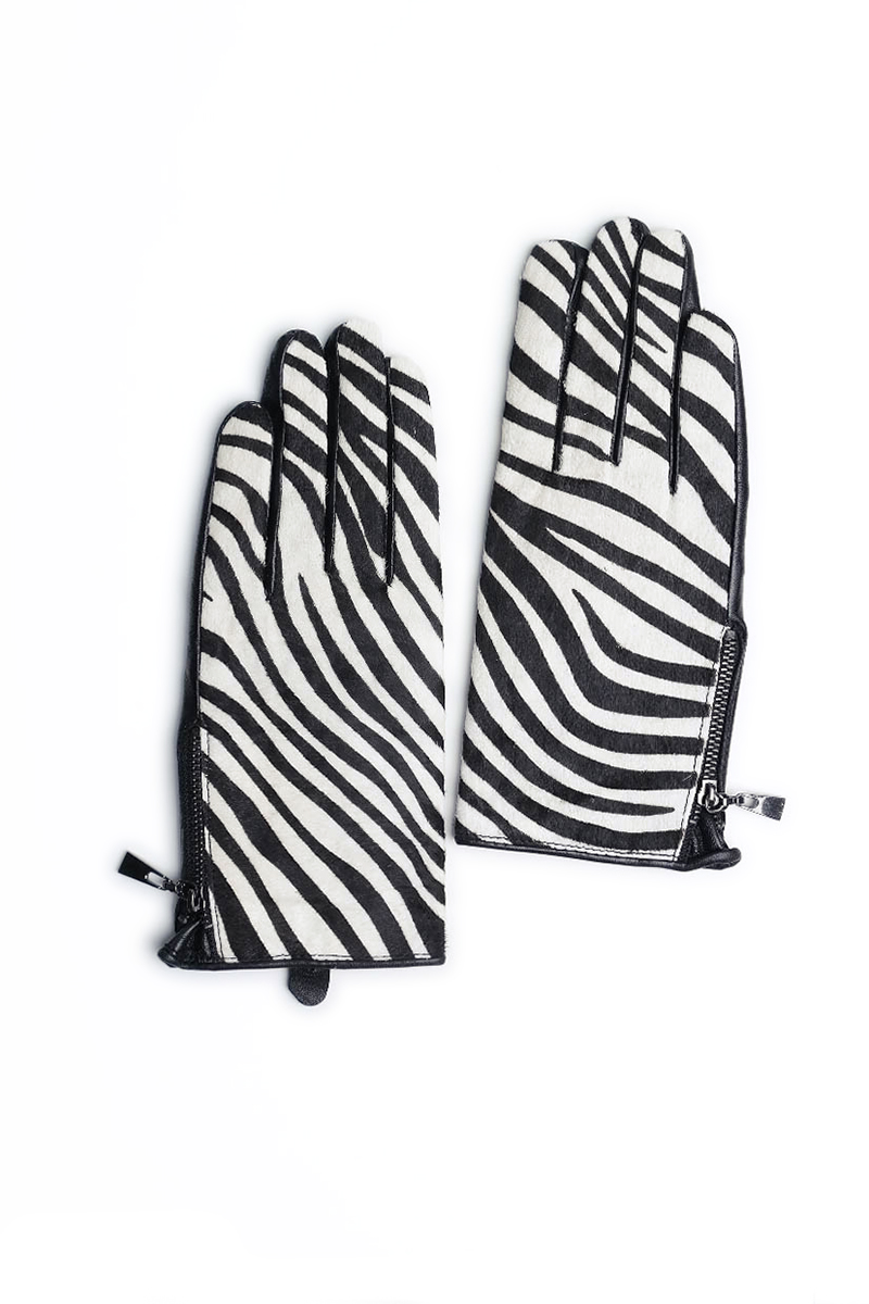Maya  - Zebra Gloves