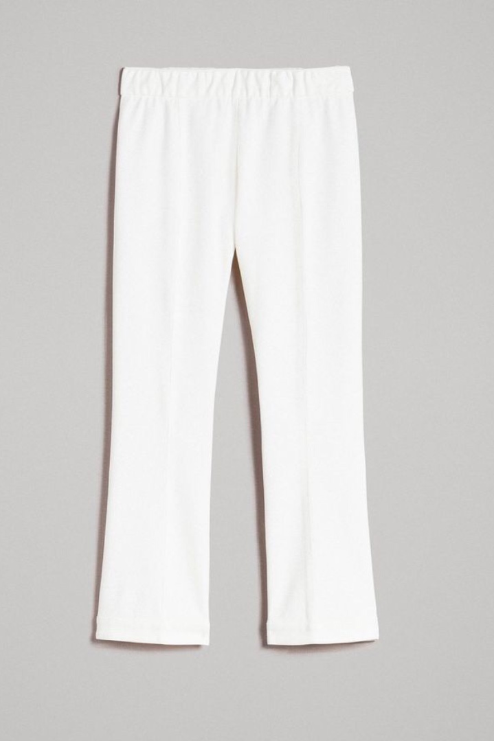 Twin Set - Milan Stitch Flared Trousers White - 5