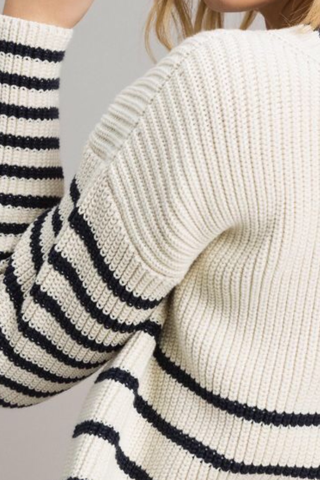 Twin Set - Striped Top With Eyelets - 5