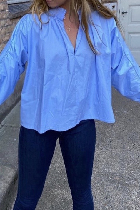 Cabana Living - Greta Blouse  Blue
